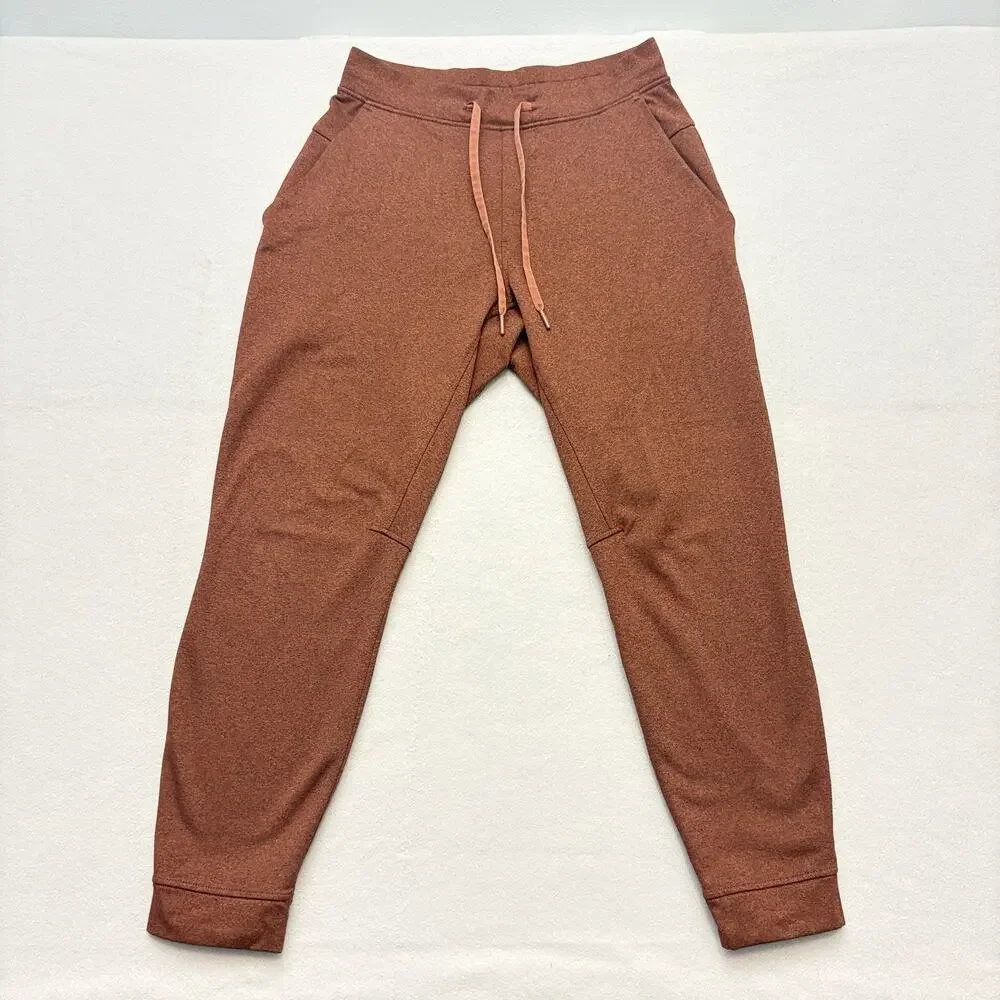 Lululemon Pants City Sweat Jogger 29” Sweatpants (2) Orange & Navy Mens Size M